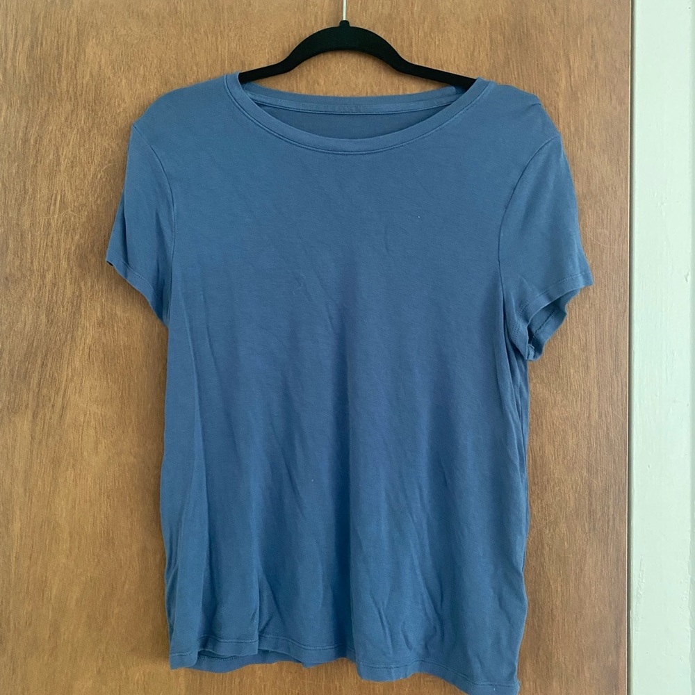 Soft Blue Woven Women's Top